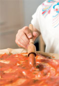 plnění pizze