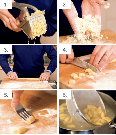 výroba gnocchi