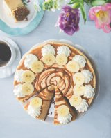 karamelový cheesecake
