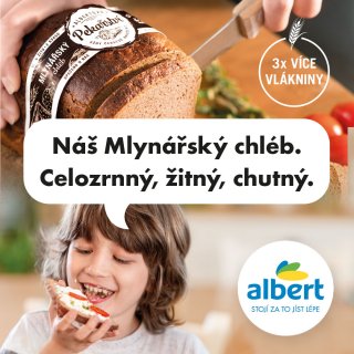 Komerční prezentace, Mlynářský chléb Albert, foto: archiv inzerenta