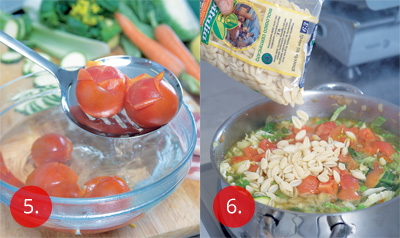 Minestrone s pancettou - zavářka