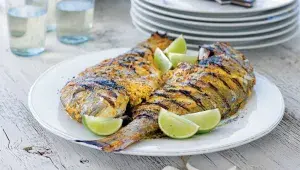 Grilovaná ryba ve stylu tikka