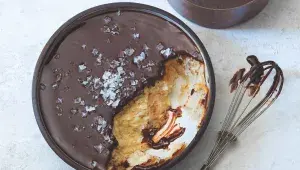 Banánový (ne)koláč s čokoládou Banánový (ne)koláč s čokoládou