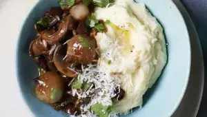 Bramborová kaše s křenem