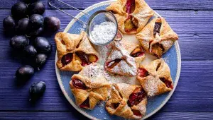 Listové šátečky se švestkami