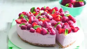 Jahodovo-ricottový dort