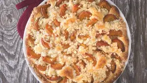 Supersnadný hrnkový meruňkový koláč