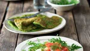 Lívance s uzeným lososem a krémovým sýrem