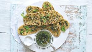 Křupavé placky & pesto z máty