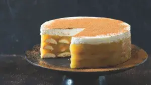 Nepečený jablečný dort