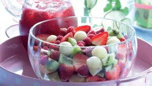 Ovocný salát s melounem a vanilkou