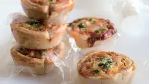 Plněné listové košíčky