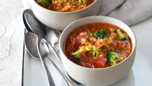 Polévka s brokolicí