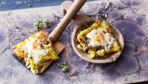 Malé rösti se sýrem raclette