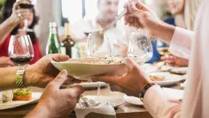 Jídlo v italské restauraci