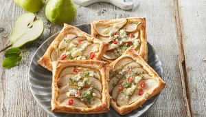 Plněné taštičky modrým sýrem Plněné taštičky modrým sýrem