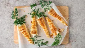 Mrkvičky z listového těsta 