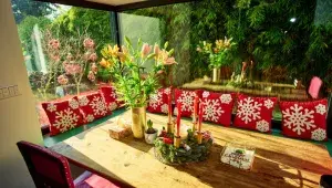 Vánoční výzdoba u Agáty Hanychové