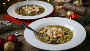 Vánoční hrachová polévka jako součást rodinné tradice: Jak ji připravit, aby se stala královnou slavnostního menu?