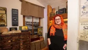 Lada Bartošová v Muzeu čokolády, které je prý nejmenší na světě