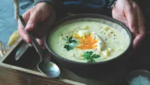 Bílá bramborová polévka 