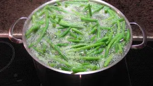 Blanšírování zelených fazolek
