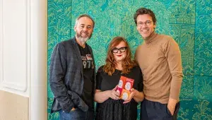 S Honzou Dědkem a Lukášem Hejlíkem na křtu