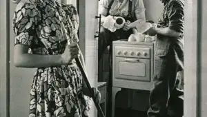 Vojáci v kuchyni v USA ve 40. letech 20. století