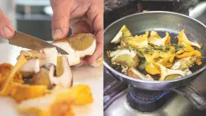 Dokončení dýňových gnocchi