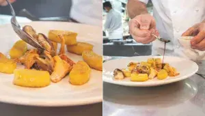 Servírování dýňových gnocchi