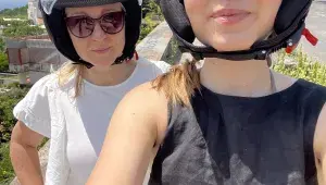 Kristína Nemčková s maminkou Evou v Neapoli