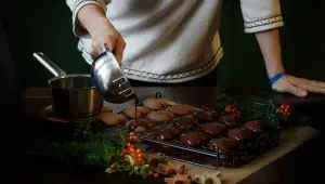 Plněná perníková srdíčka