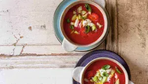 Jahodové gazpacho