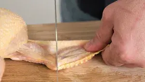 Porcování kuřete – křídla