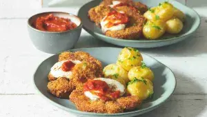 Květákové ‚řízky‘ s mozzarellou