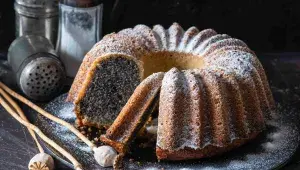 Bezlepková maková bábovka