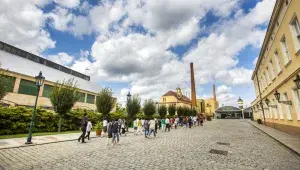 Nádvoří pivovaru Plzeňský Prazdroj