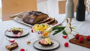 Odlehčená vajíčková pomazánka podle Lucie Novákové