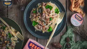 Pasta s tuňákem a špenátem