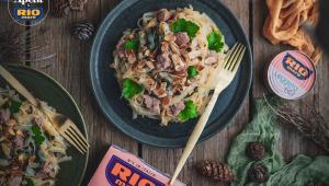 Pasta s tuňákem a špenátem
