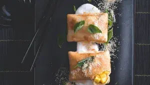 Kokosové palačinky s ananasem