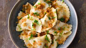 Pirohy s bramborovo-tvarohovou náplní