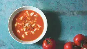 Rajská polévka s kapáním