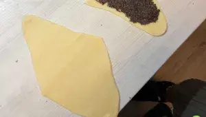 Svatomartinské rohlíčky s mákem - náplň na těstě