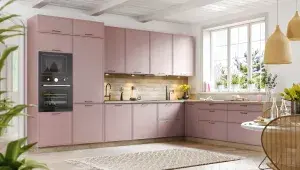 Růžová kuchyně Mono Klasik Nábytek Sprint