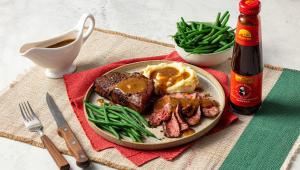 Signature Dish Asian Inspired POS Steak with Gravy