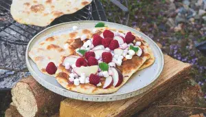 Sladká ,pizza‘ z grilu