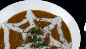 Dýňová polévka s pavučinou