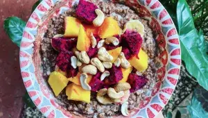 Vločková kaše s mangem