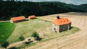 Vizualizace budoucí podoby Obžerstvení u kostela